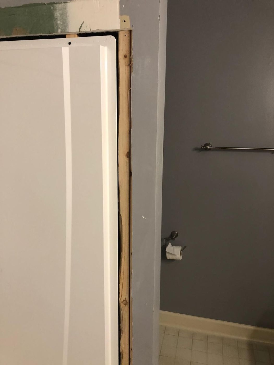 New interior door and wall framing